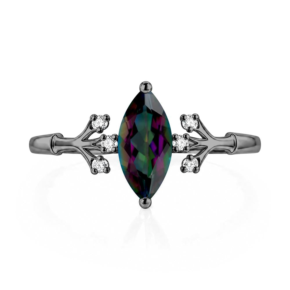 Marquise Cut Amethyst Branch Ring - LUO Jewelry #gemstone_Mystic Topaz