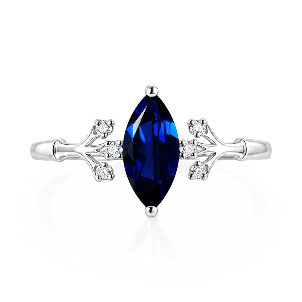 Marquise Cut Amethyst Branch Ring - LUO Jewelry #gemstone_Sapphire