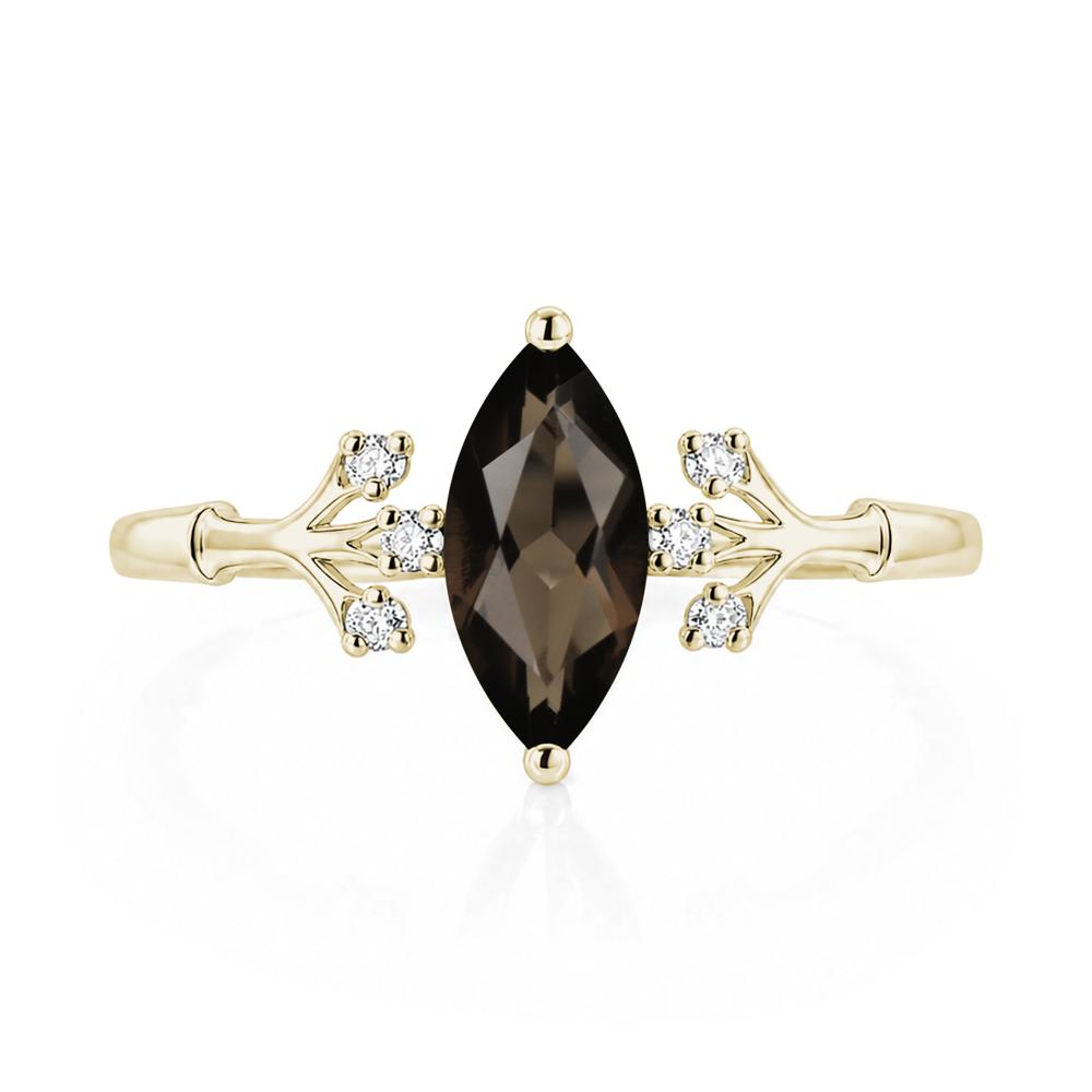 Marquise Cut Amethyst Branch Ring - LUO Jewelry #gemstone_Smoky Quartz
