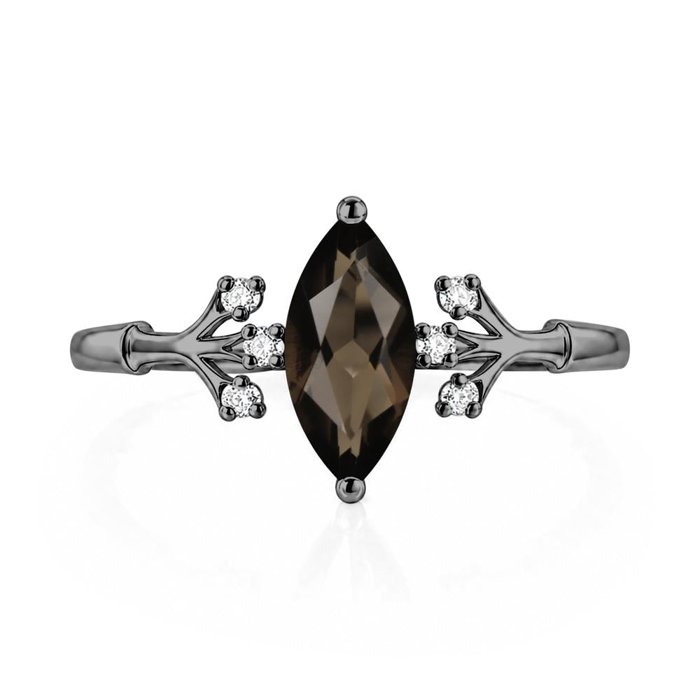Marquise Cut Amethyst Branch Ring - LUO Jewelry #gemstone_Smoky Quartz