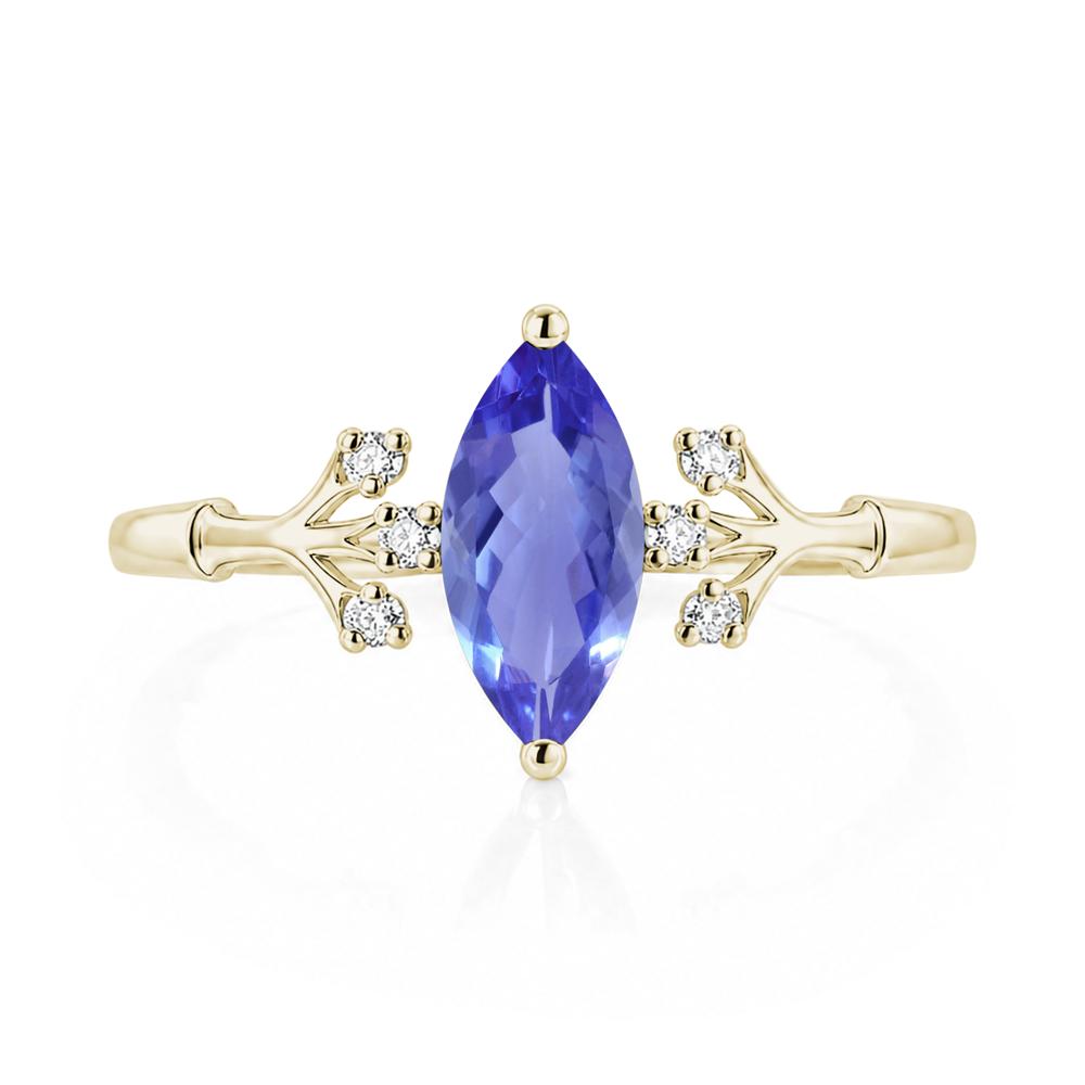 Marquise Cut Amethyst Branch Ring - LUO Jewelry #gemstone_Tanzanite