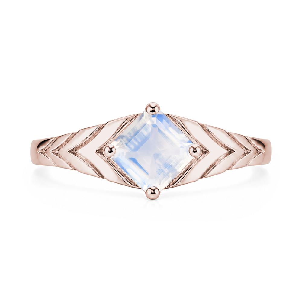 Kite Set Princess Cut Sapphire Statement Ring - LUO Jewelry #gemstone_Moonstone