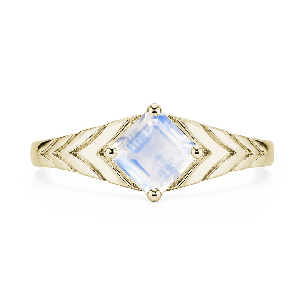 Kite Set Princess Cut Sapphire Statement Ring - LUO Jewelry #gemstone_Moonstone