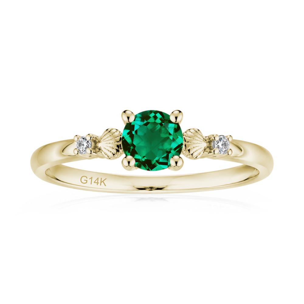 Round Shaped Amethyst Conch Ring - LUO Jewelry #gemstone_Emerald