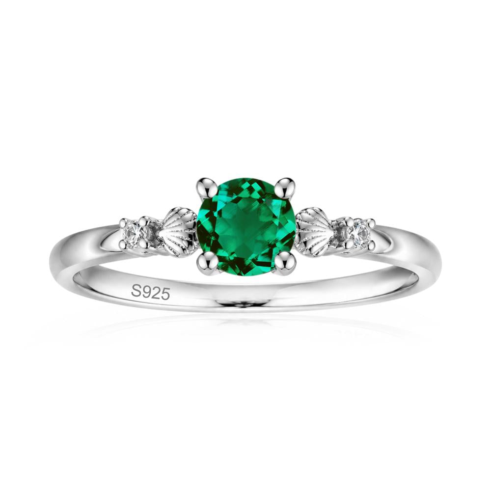 Round Shaped Amethyst Conch Ring - LUO Jewelry #gemstone_Emerald