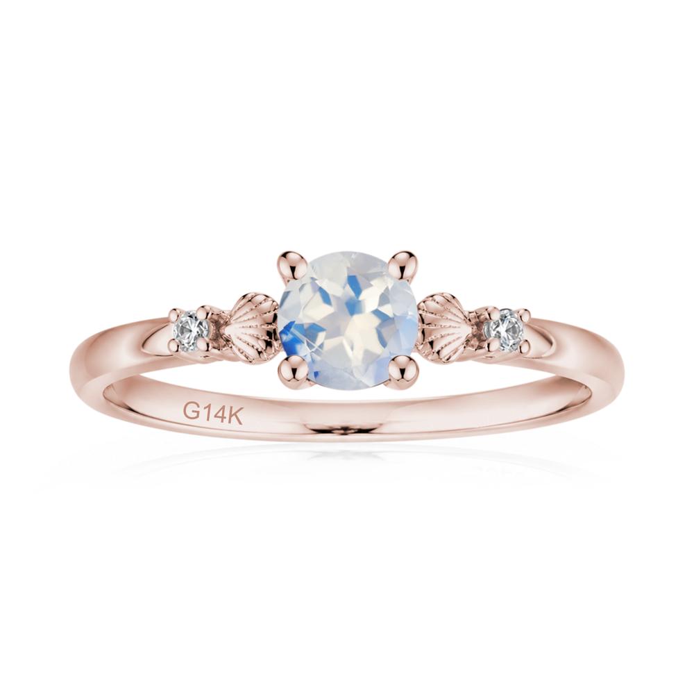Round Shaped Amethyst Conch Ring - LUO Jewelry #gemstone_Moonstone