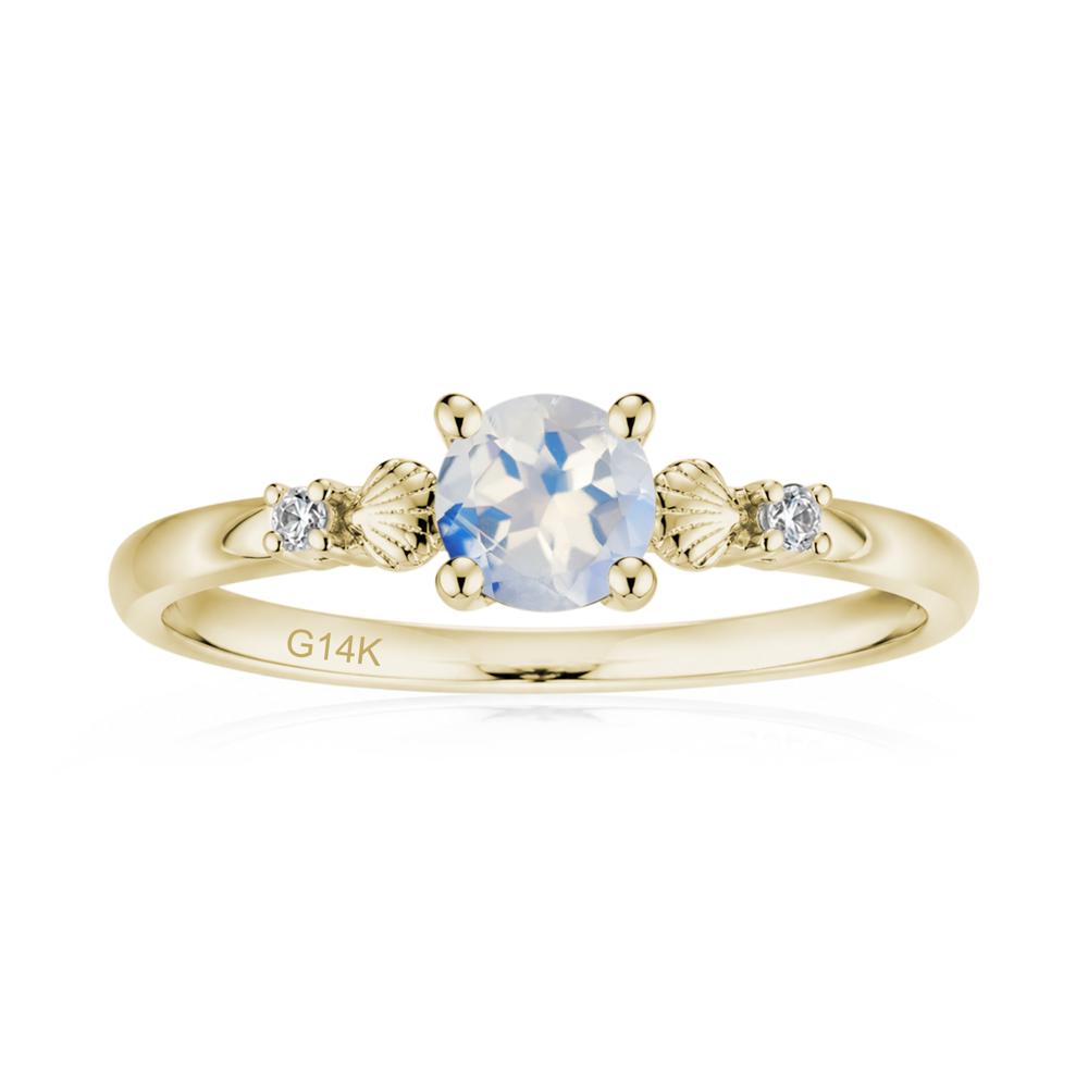 Round Shaped Amethyst Conch Ring - LUO Jewelry #gemstone_Moonstone