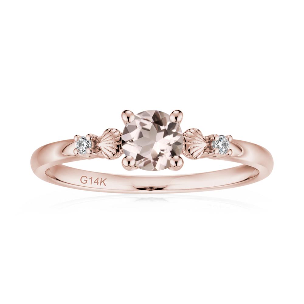 Round Shaped Amethyst Conch Ring - LUO Jewelry #gemstone_Morganite