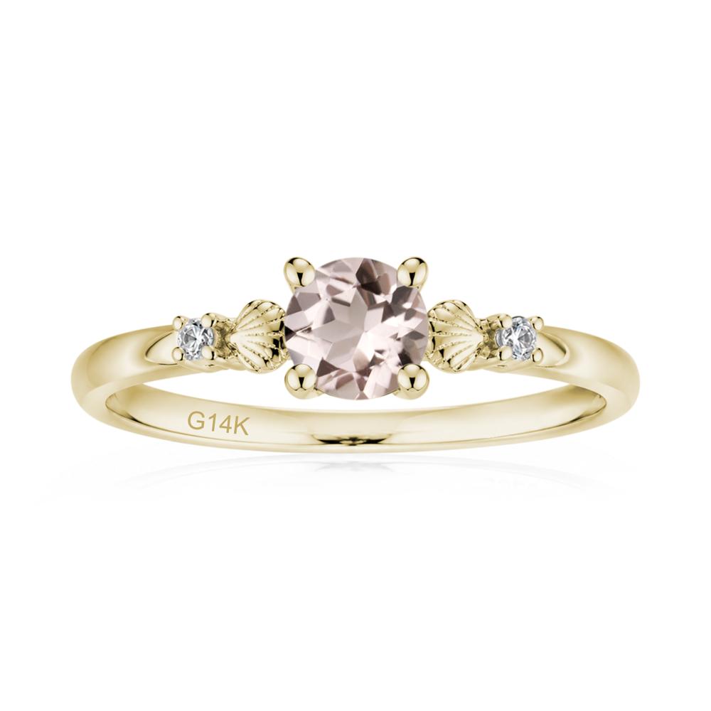 Round Shaped Amethyst Conch Ring - LUO Jewelry #gemstone_Morganite
