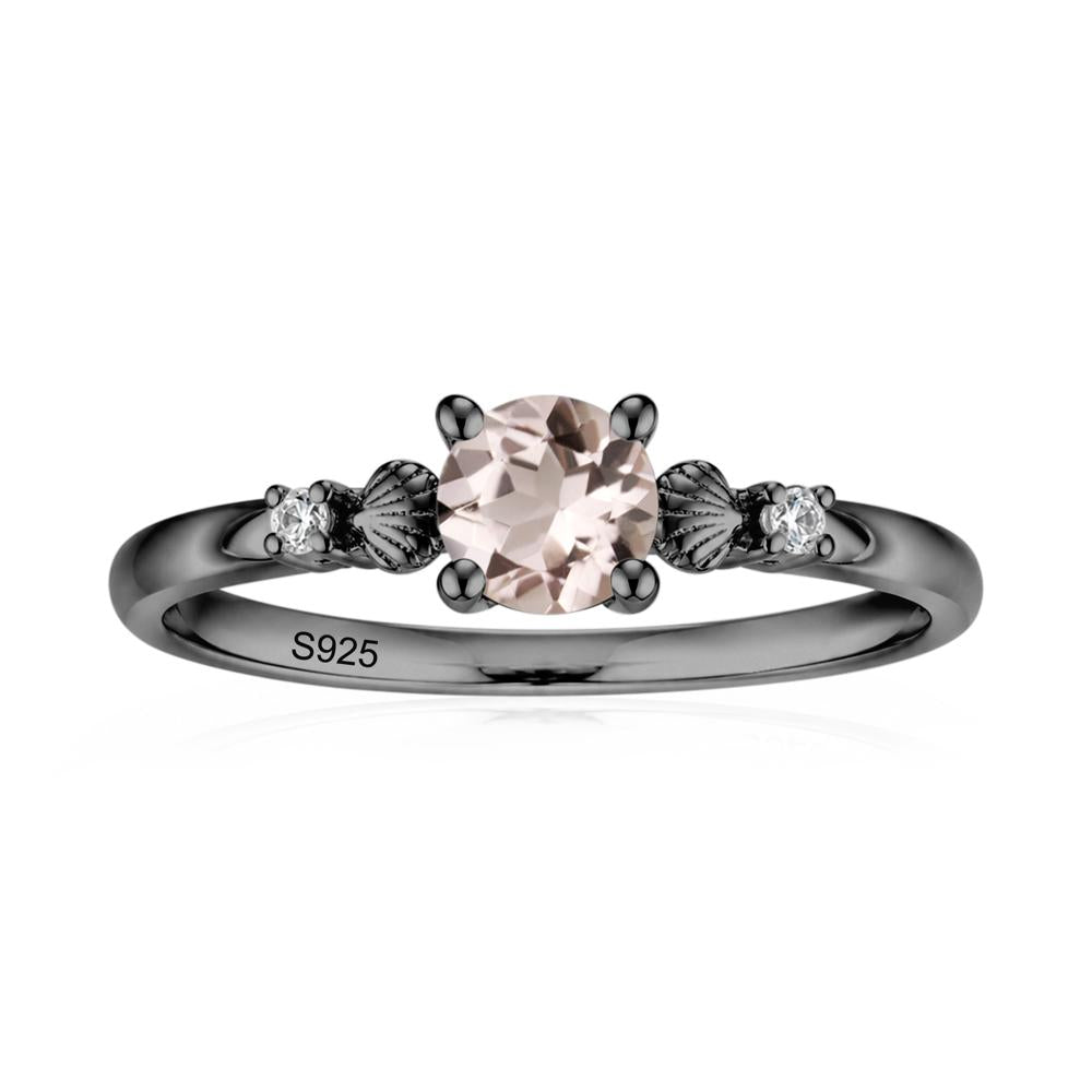 Round Shaped Amethyst Conch Ring - LUO Jewelry #gemstone_Morganite