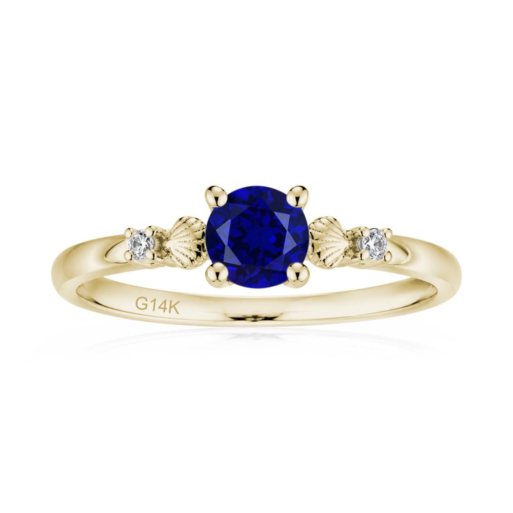 Round Shaped Amethyst Conch Ring - LUO Jewelry #gemstone_Sapphire