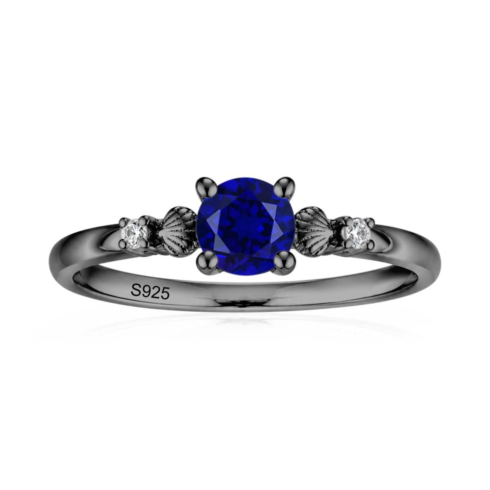 Round Shaped Amethyst Conch Ring - LUO Jewelry #gemstone_Sapphire