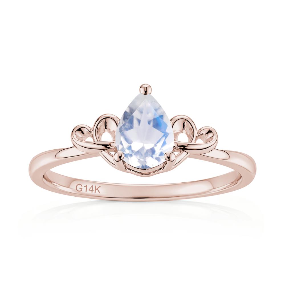 Love Knot Pear Shaped Sapphire Ring - LUO Jewelry #gemstone_Moonstone