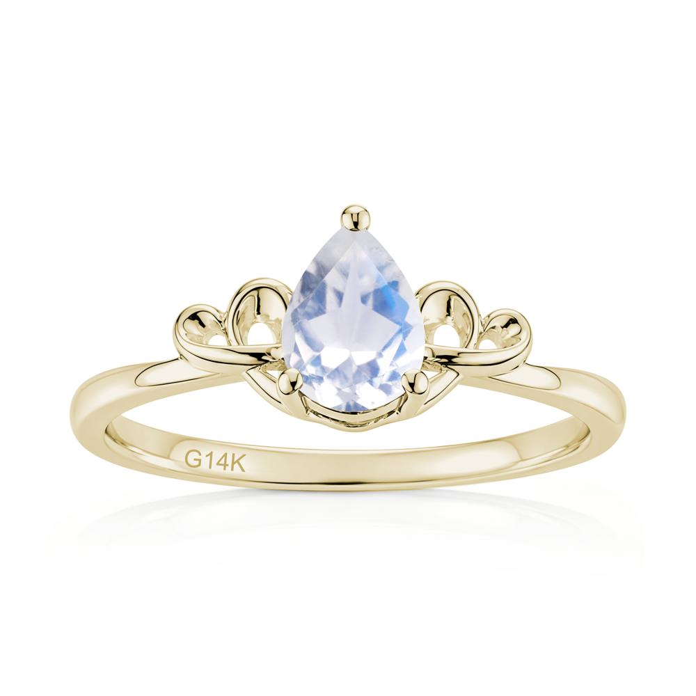 Love Knot Pear Shaped Sapphire Ring - LUO Jewelry #gemstone_Moonstone