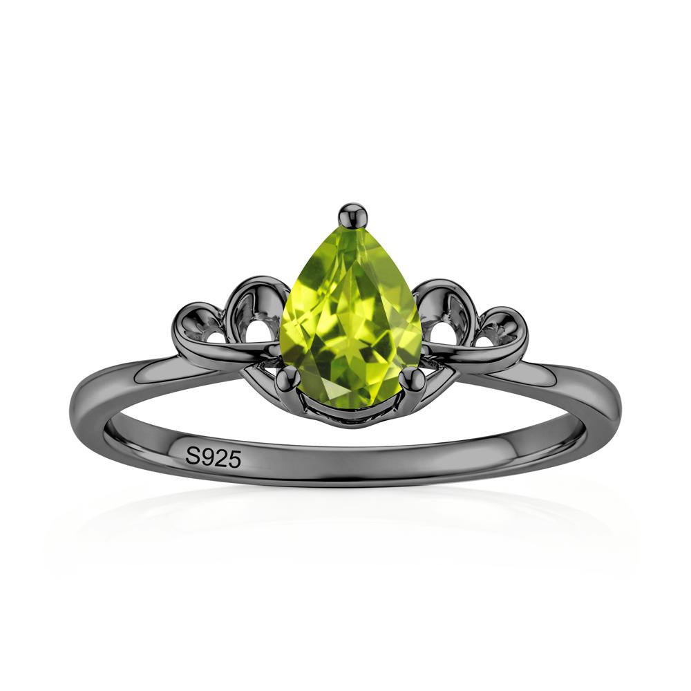 Love Knot Pear Shaped Sapphire Ring - LUO Jewelry #gemstone_Peridot