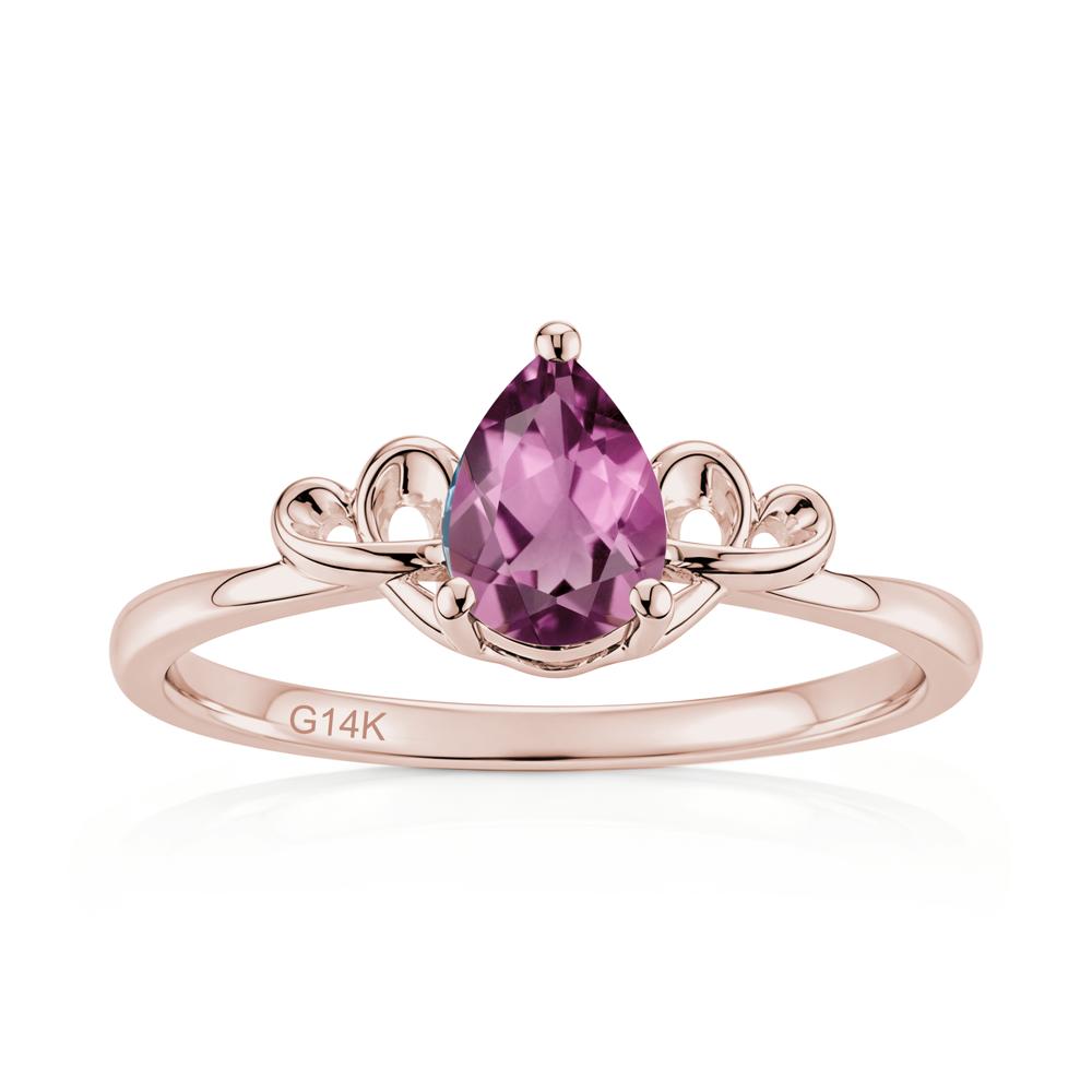 Love Knot Pear Shaped Sapphire Ring - LUO Jewelry #gemstone_Tourmaline