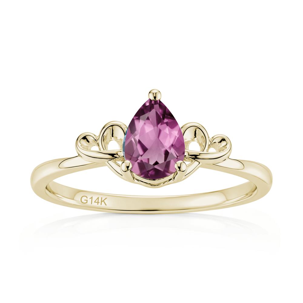 Love Knot Pear Shaped Sapphire Ring - LUO Jewelry #gemstone_Tourmaline