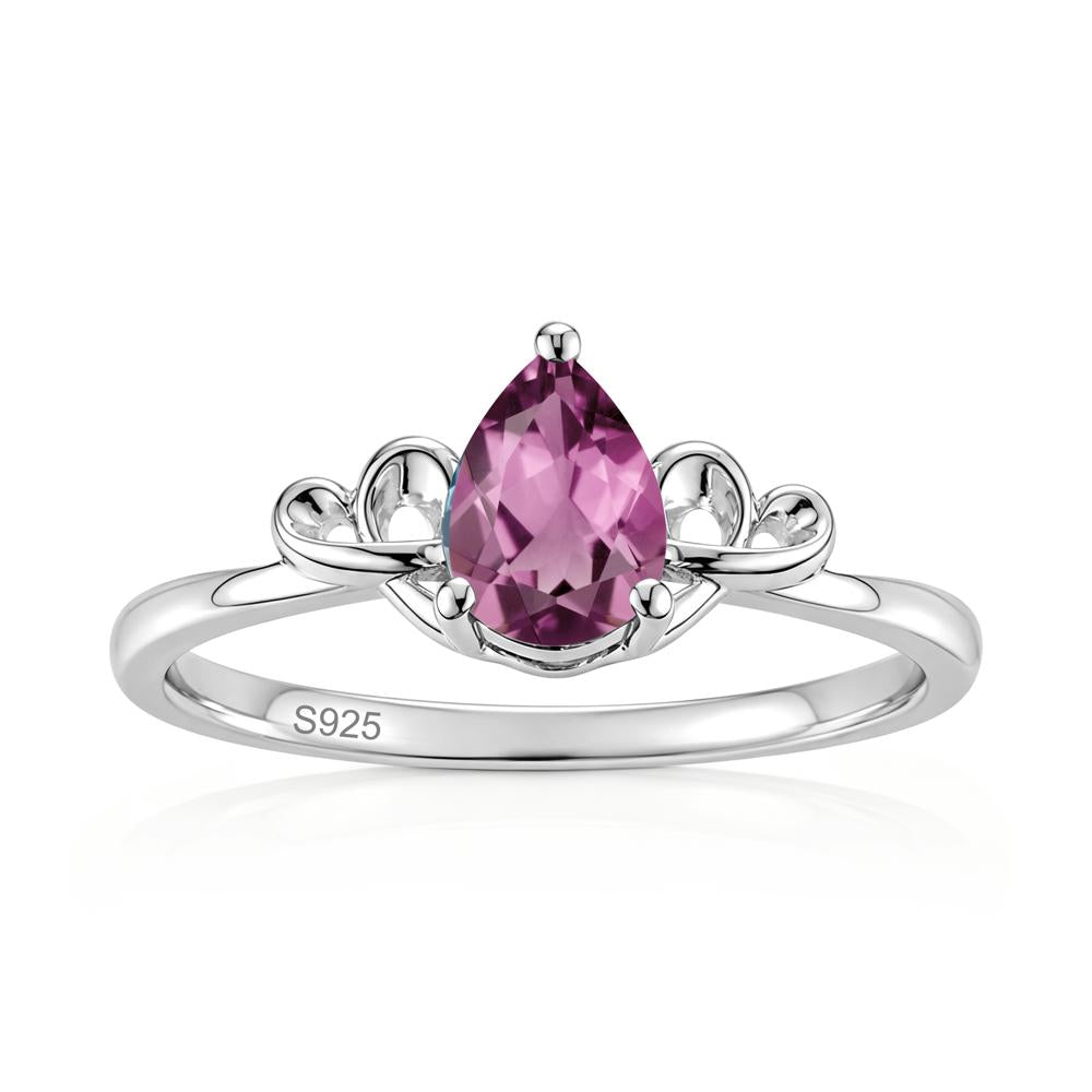 Love Knot Pear Shaped Sapphire Ring - LUO Jewelry #gemstone_Tourmaline