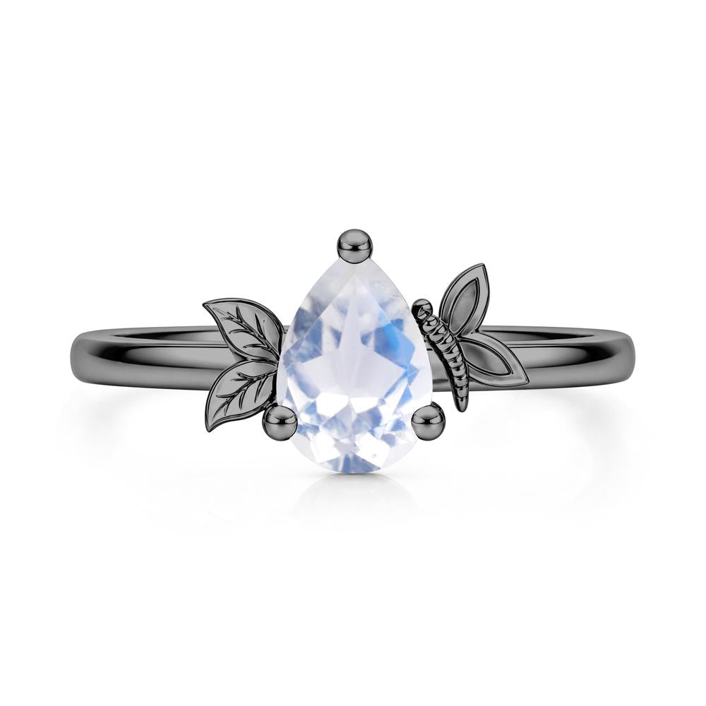 Leaf Butterfly Nature Inspired Emerald Ring - LUO Jewelry #gemstone_Moonstone