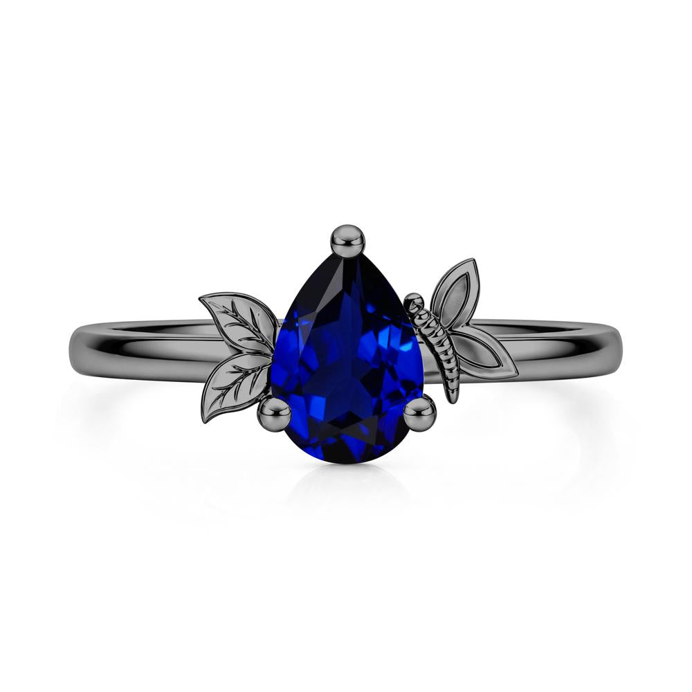 Leaf Butterfly Nature Inspired Emerald Ring - LUO Jewelry #gemstone_Sapphire