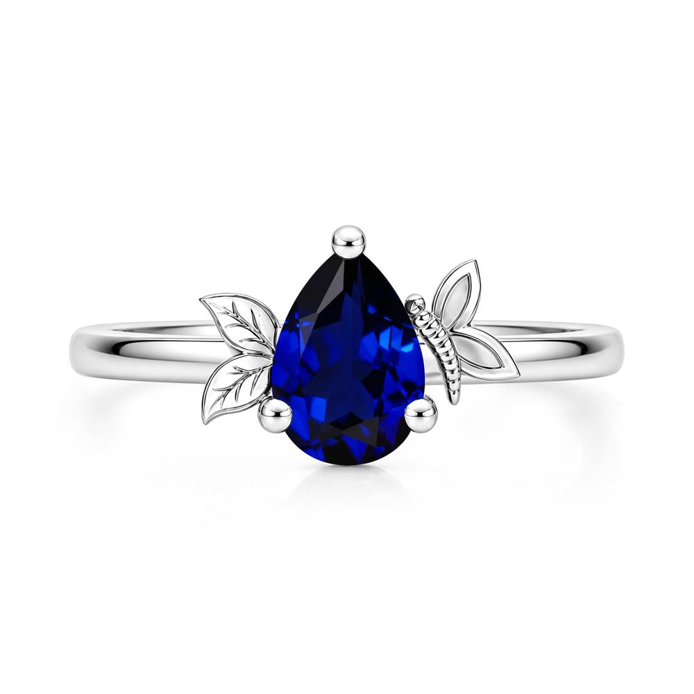 Leaf Butterfly Nature Inspired Emerald Ring - LUO Jewelry #gemstone_Sapphire