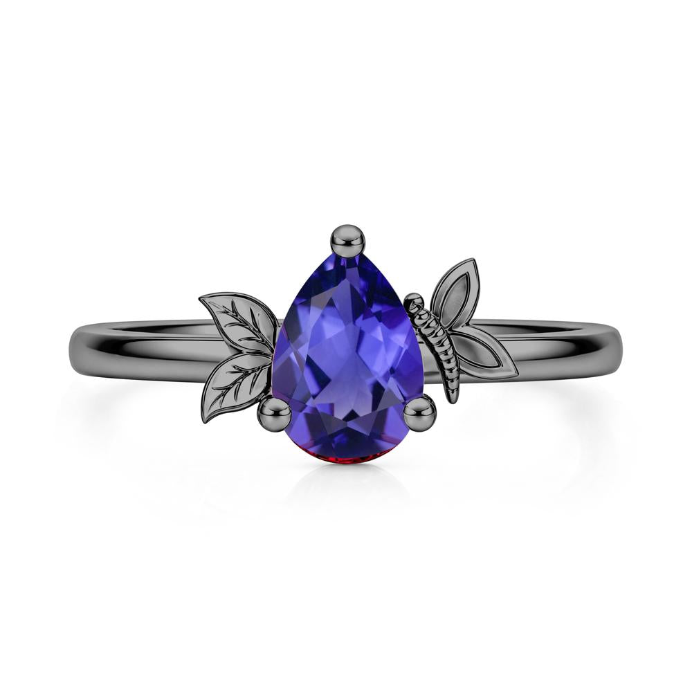 Leaf Butterfly Nature Inspired Emerald Ring - LUO Jewelry #gemstone_Tanzanite