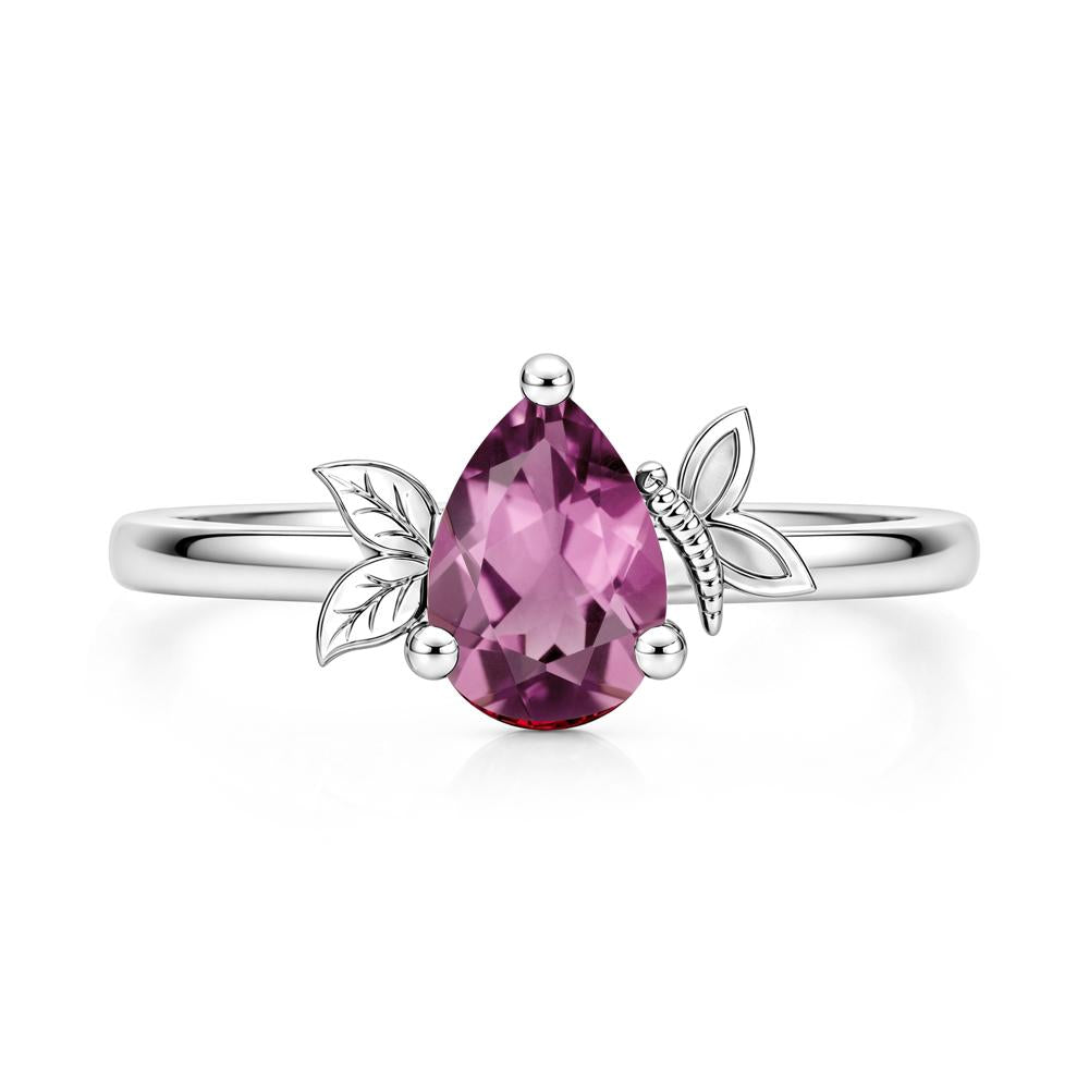 Leaf Butterfly Nature Inspired Emerald Ring - LUO Jewelry #gemstone_Tourmaline