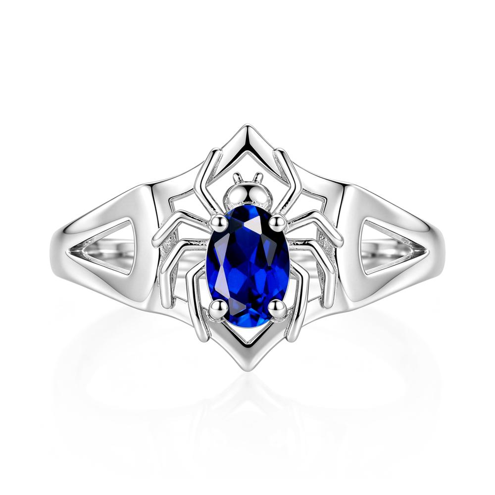 Gothic Rose Quartz Dark Spider Ring - LUO Jewelry #gemstone_Sapphire