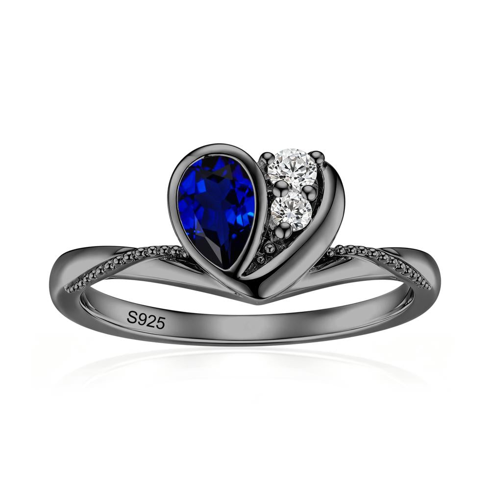 Bezel Setting Amethyst Milgrain Ring - LUO Jewelry #gemstone_Sapphire
