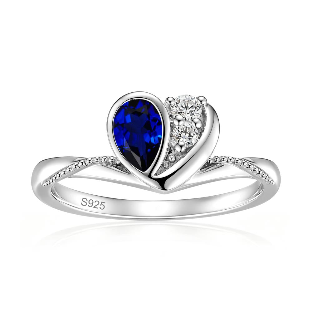 Bezel Setting Amethyst Milgrain Ring - LUO Jewelry #gemstone_Sapphire