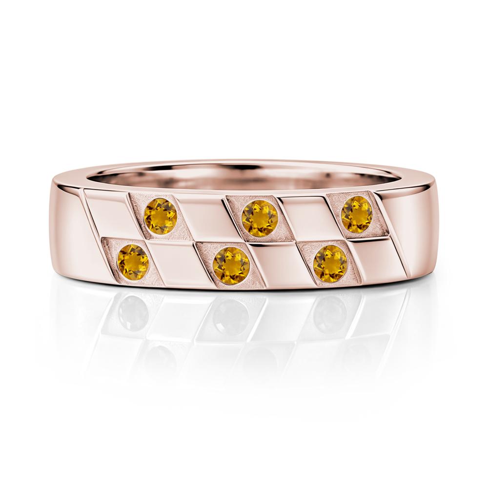 Moonstone Checkerboard Men's Ring - LUO Jewelry #gemstone_Citrine