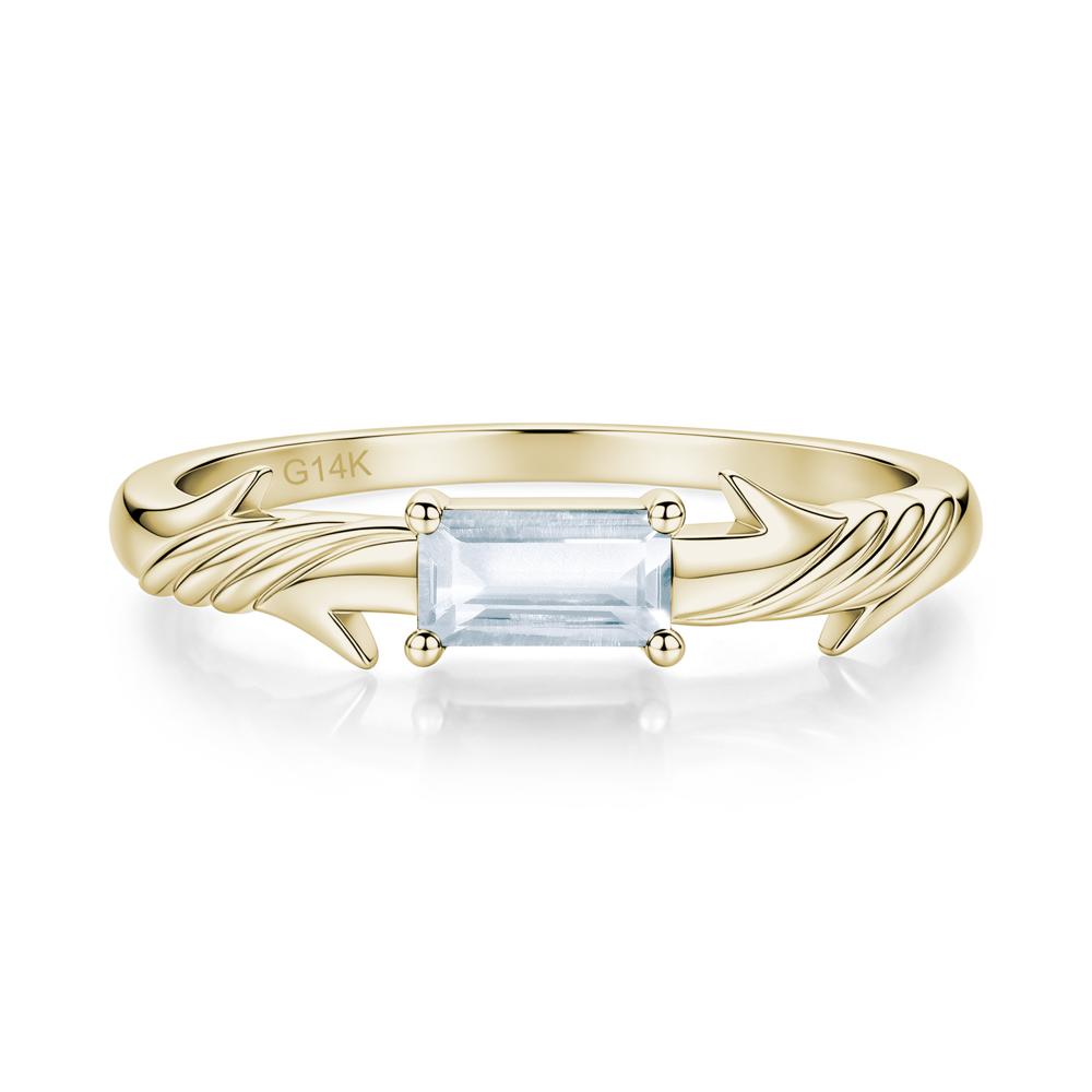 East West London Blue Topaz Twist Kont Ring - LUO Jewelry #gemstone_Aquamarine