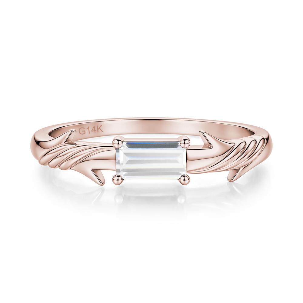 East West London Blue Topaz Twist Kont Ring - LUO Jewelry #gemstone_Cubic Zirconia