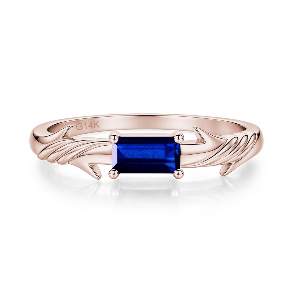 East West London Blue Topaz Twist Kont Ring - LUO Jewelry #gemstone_Sapphire