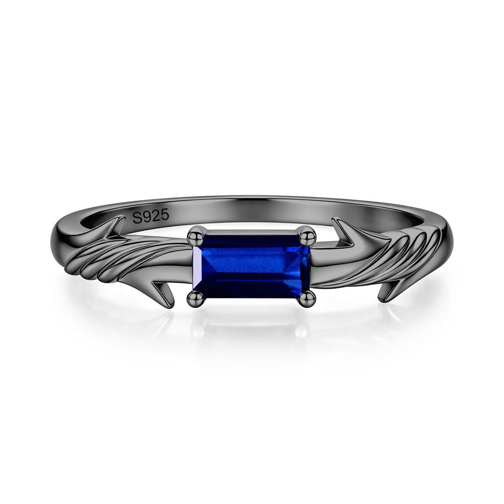 East West London Blue Topaz Twist Kont Ring - LUO Jewelry #gemstone_Sapphire
