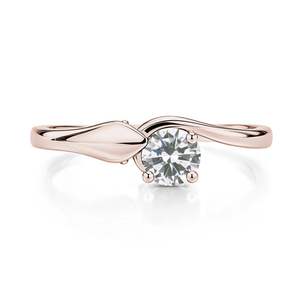 Minimalist Alexandrite Twist Snake Ring - LUO Jewelry #gemstone_Cubic Zirconia