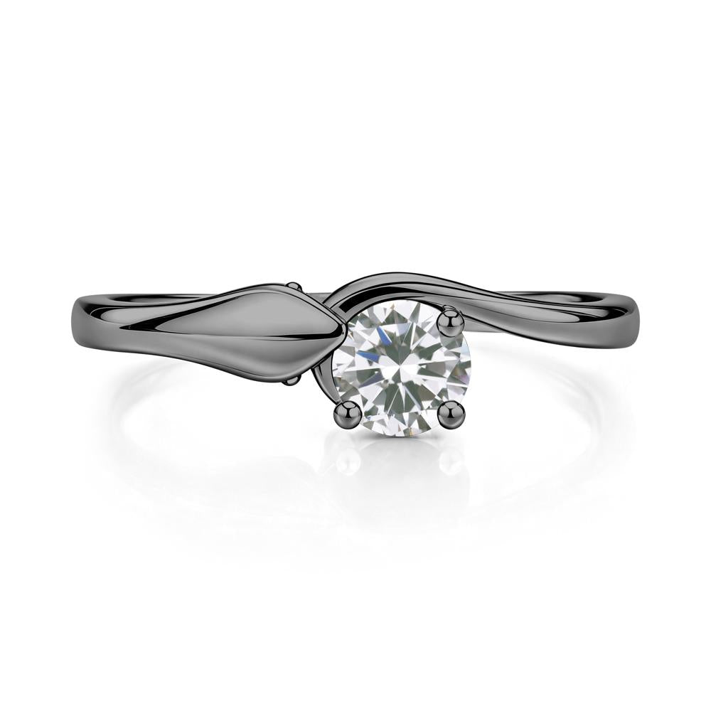 Minimalist Alexandrite Twist Snake Ring - LUO Jewelry #gemstone_Cubic Zirconia