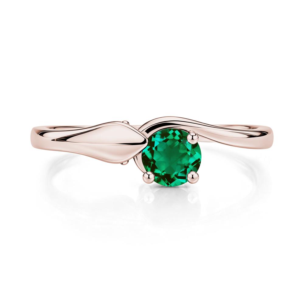 Minimalist Alexandrite Twist Snake Ring - LUO Jewelry #gemstone_Emerald