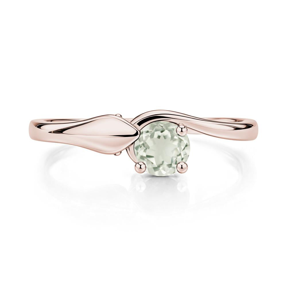 Minimalist Alexandrite Twist Snake Ring - LUO Jewelry #gemstone_Green Amethyst