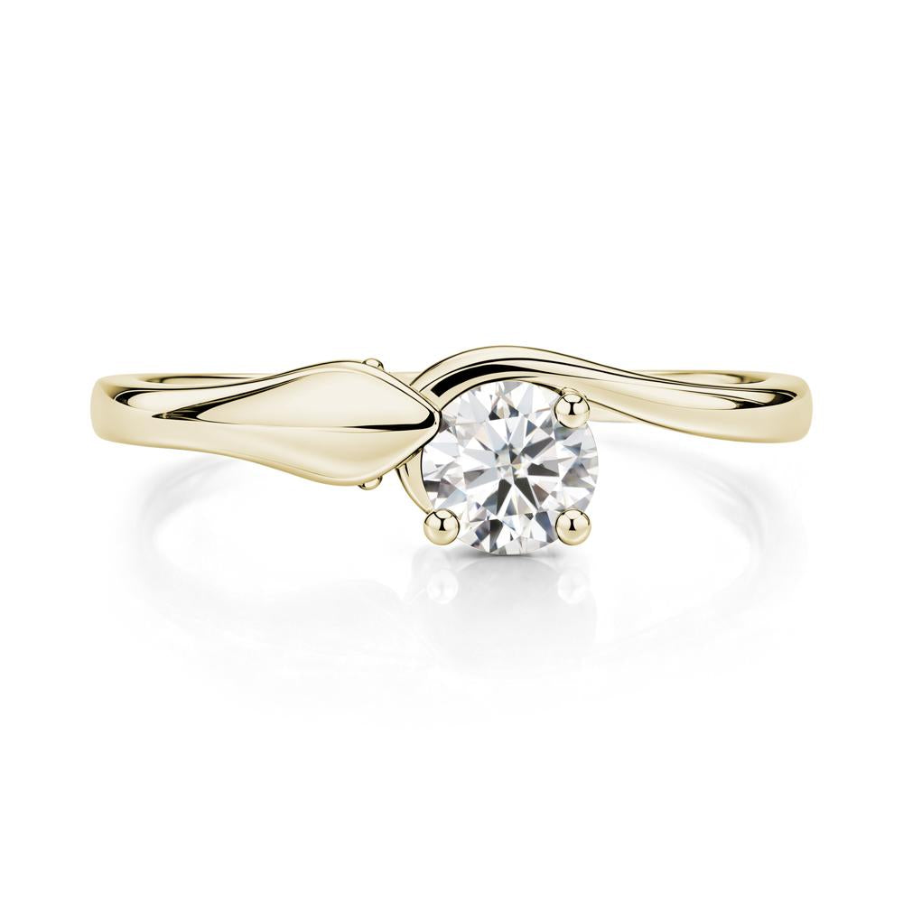 Minimalist Alexandrite Twist Snake Ring - LUO Jewelry #gemstone_Moissanite