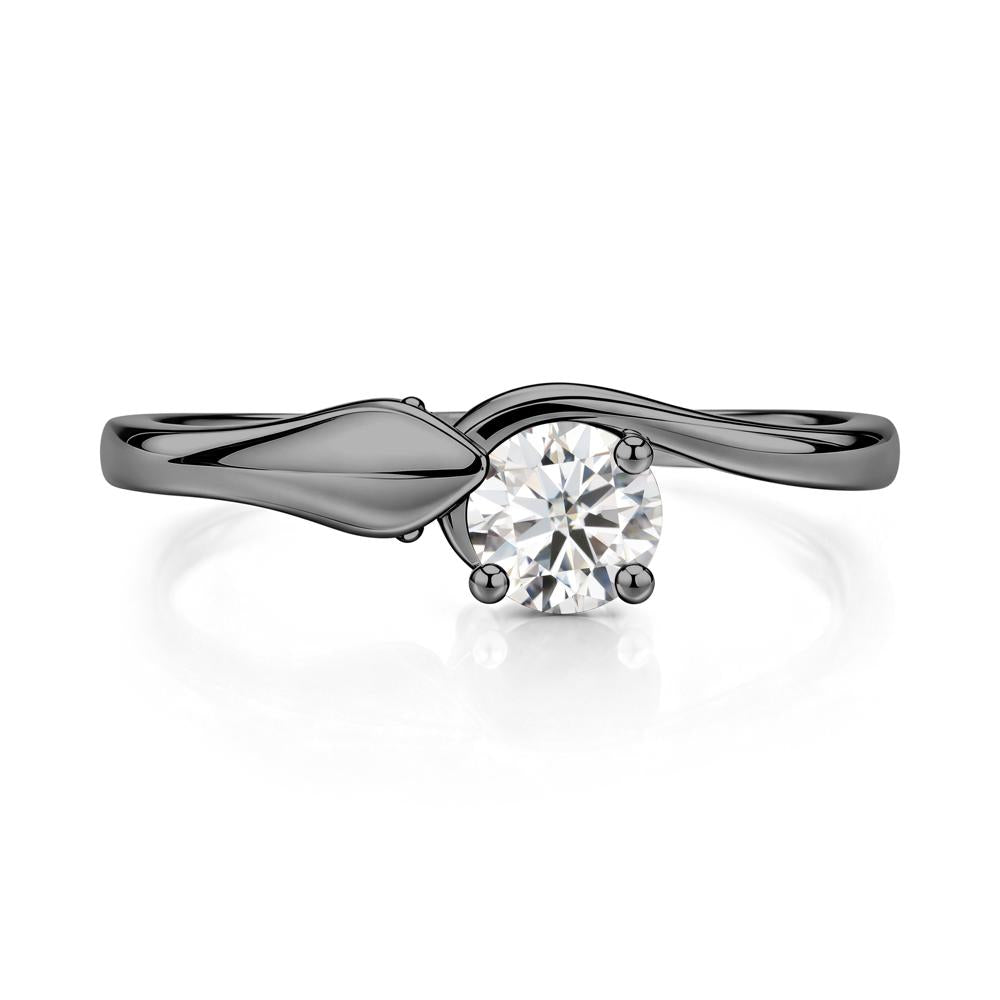 Minimalist Alexandrite Twist Snake Ring - LUO Jewelry #gemstone_Moissanite