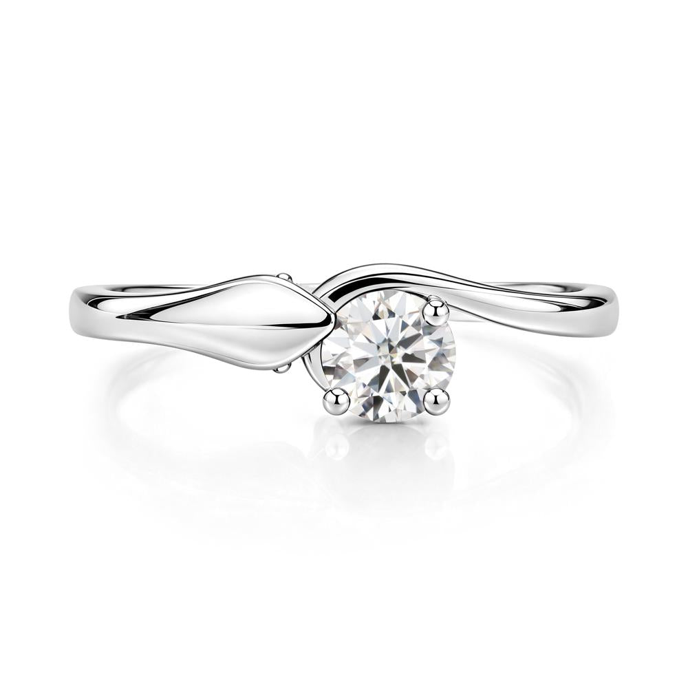 Minimalist Alexandrite Twist Snake Ring - LUO Jewelry #gemstone_Moissanite