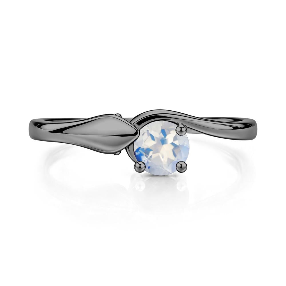 Minimalist Alexandrite Twist Snake Ring - LUO Jewelry #gemstone_Moonstone
