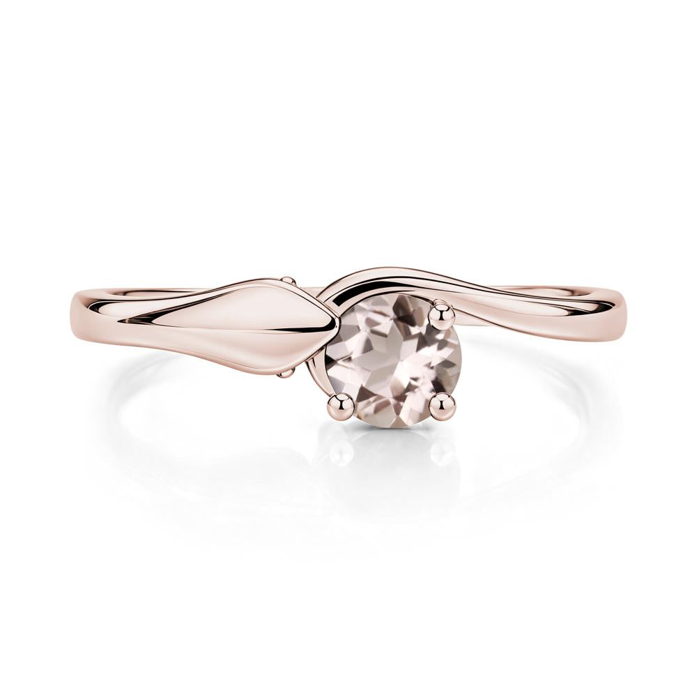 Minimalist Alexandrite Twist Snake Ring - LUO Jewelry #gemstone_Morganite