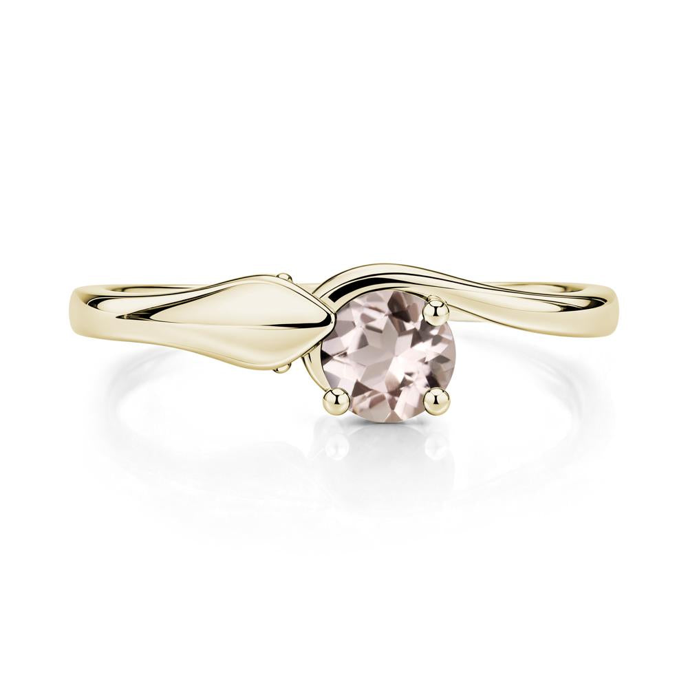 Minimalist Alexandrite Twist Snake Ring - LUO Jewelry #gemstone_Morganite