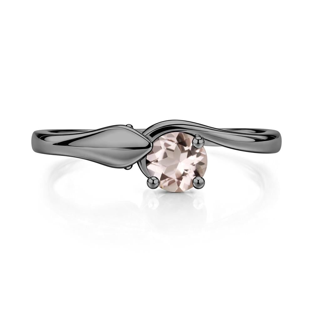 Minimalist Alexandrite Twist Snake Ring - LUO Jewelry #gemstone_Morganite