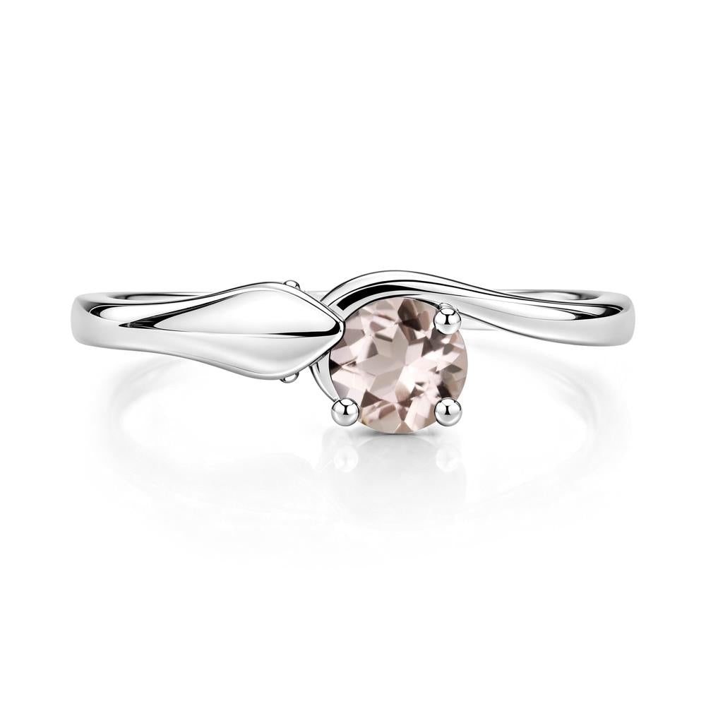 Minimalist Alexandrite Twist Snake Ring - LUO Jewelry #gemstone_Morganite