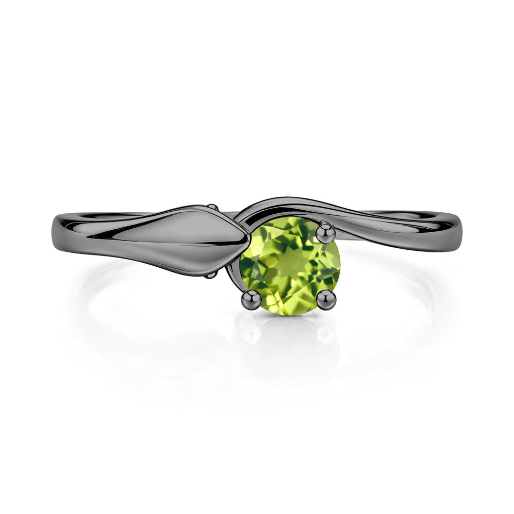 Minimalist Alexandrite Twist Snake Ring - LUO Jewelry #gemstone_Peridot