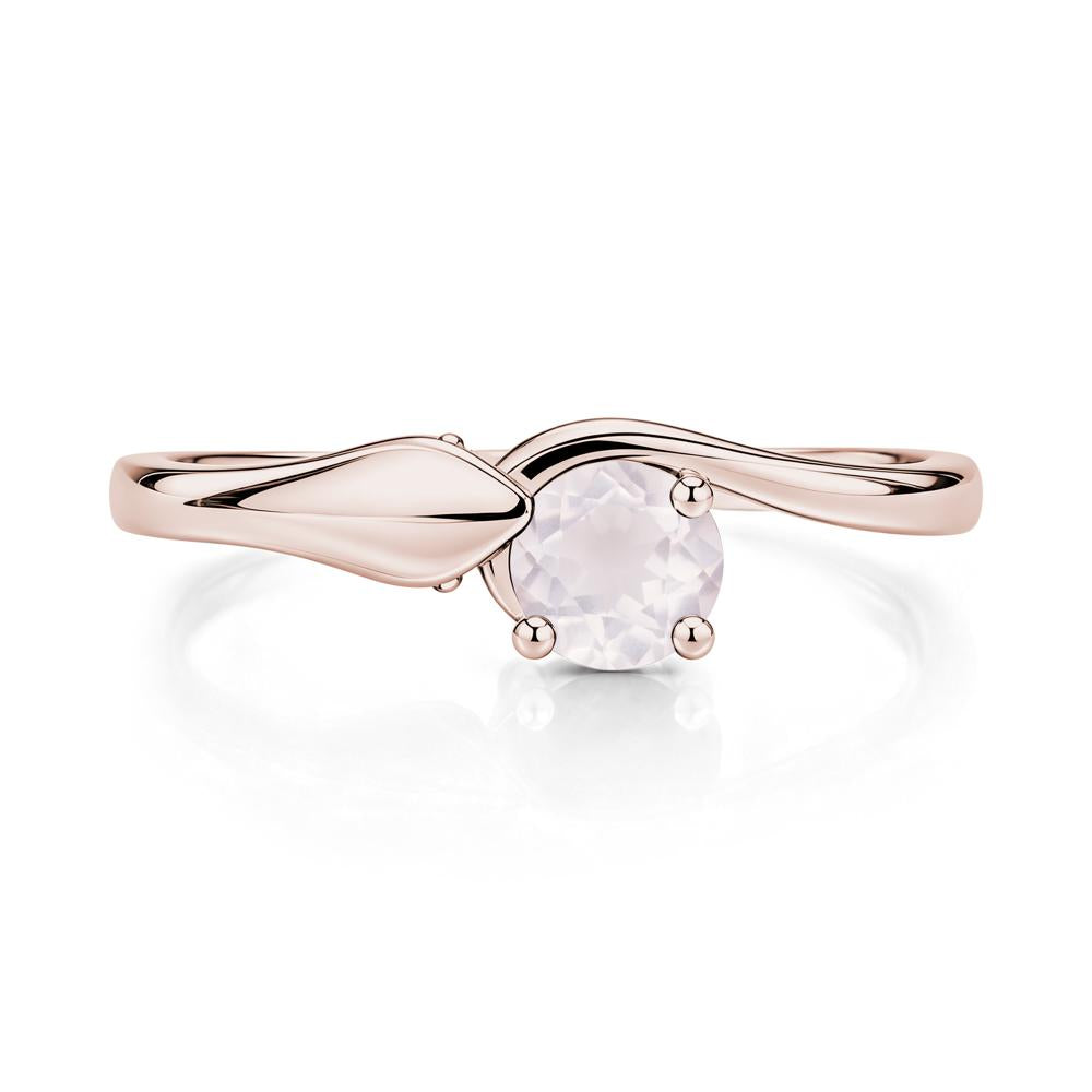 Minimalist Alexandrite Twist Snake Ring - LUO Jewelry #gemstone_Rose Quartz