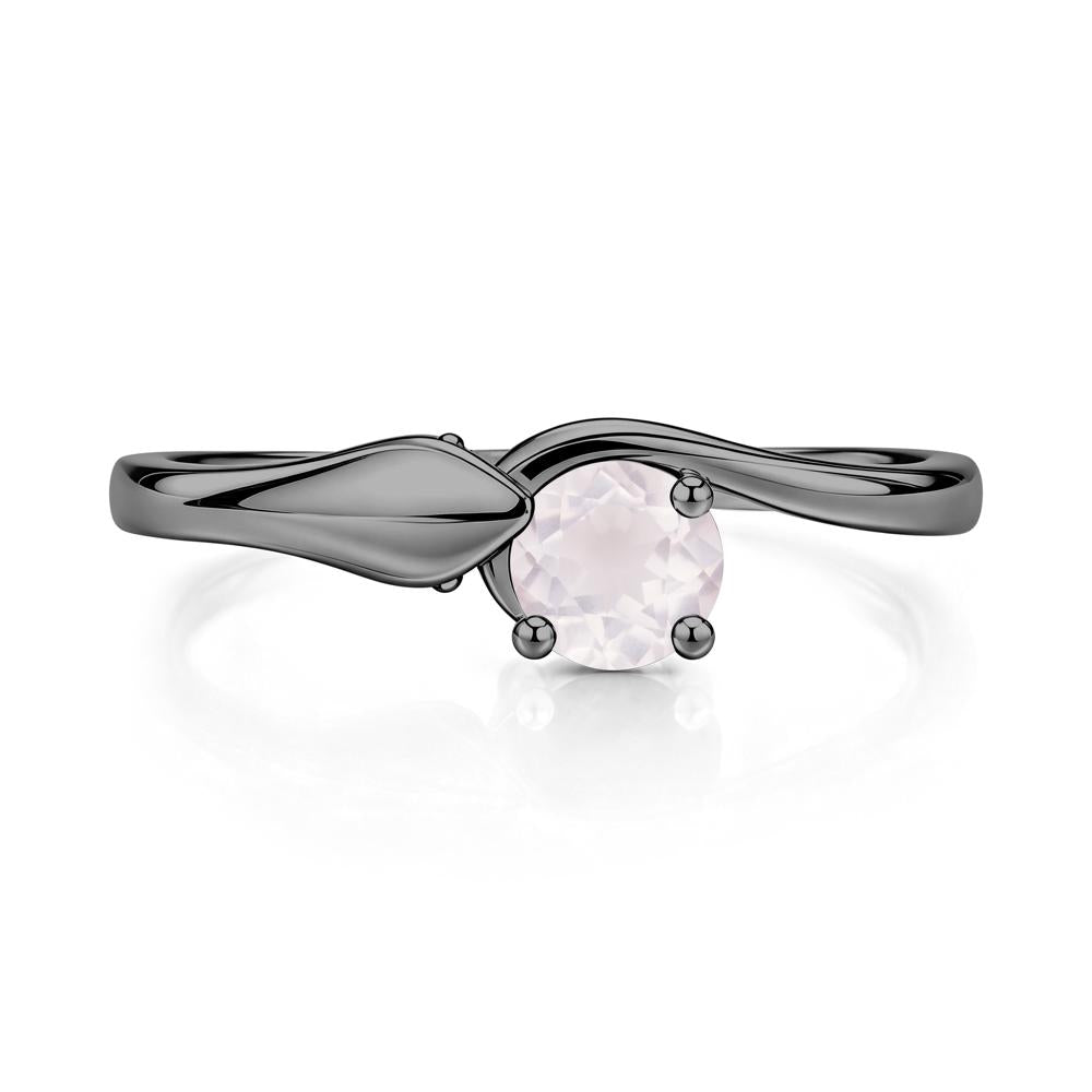Minimalist Alexandrite Twist Snake Ring - LUO Jewelry #gemstone_Rose Quartz